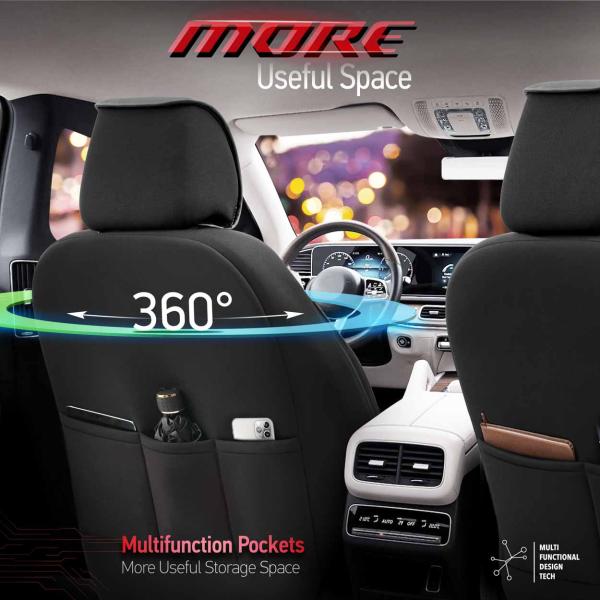 Auto Sitzbezug Set Universal Vorne und Hinten Komfortabel Komplett Set